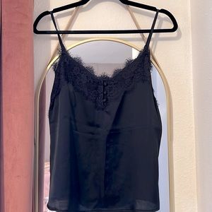 Abercrombie & Fitch Satin Lace  Trimmed Detail Cami size S